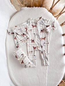 Bamboo Swaddle - Puppy Picnic - PRE ORDER - Est. Dispatch Date Early May