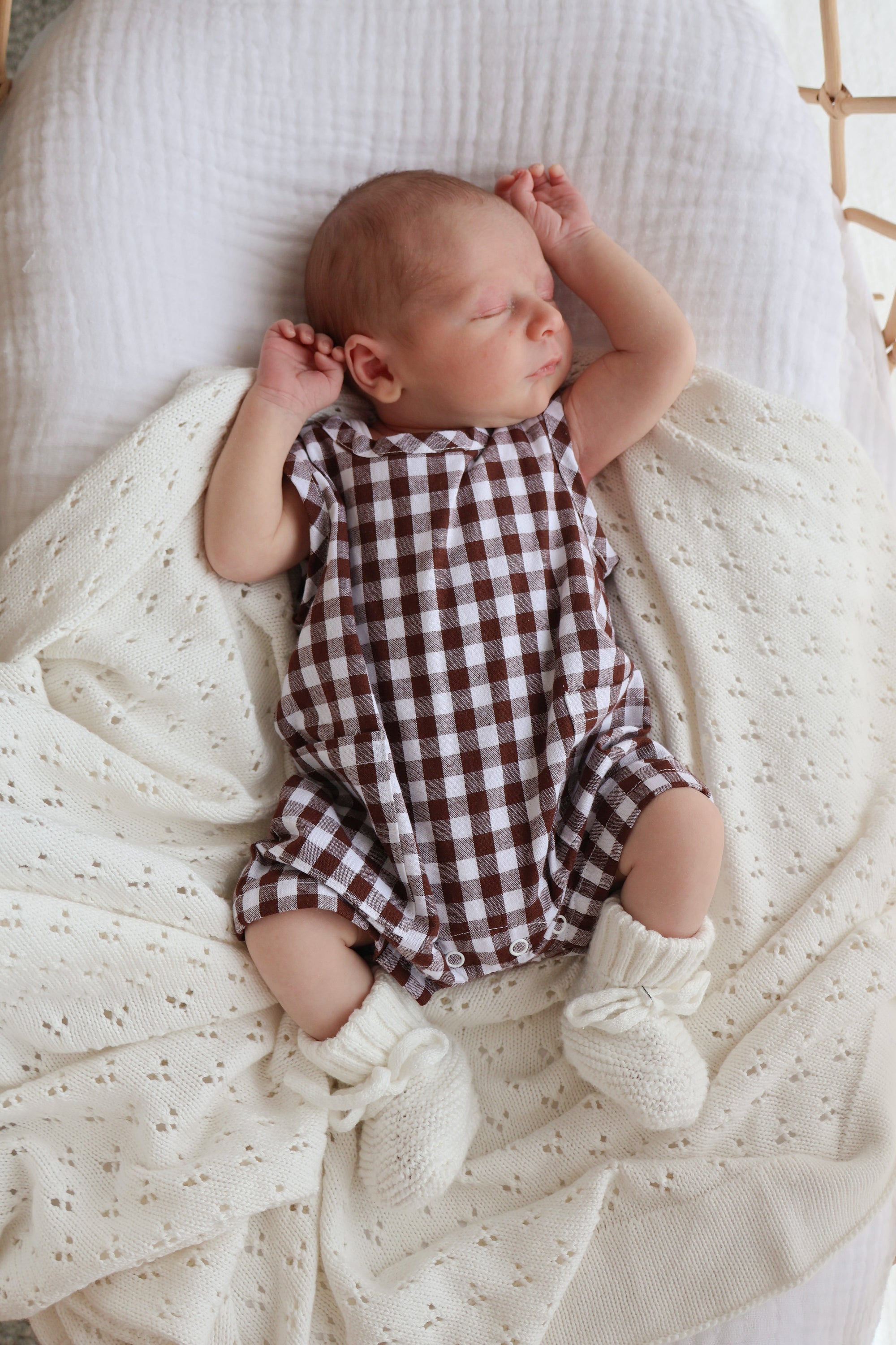 Cocoa Gingham Playsuit