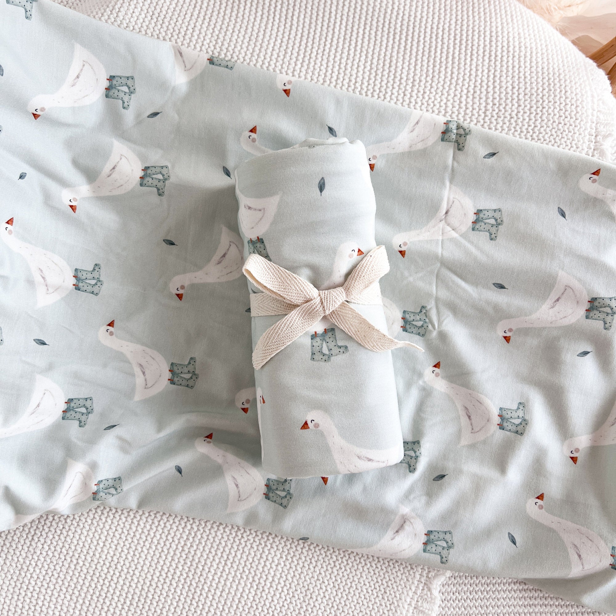 Cotton Swaddle - Puddle Duck