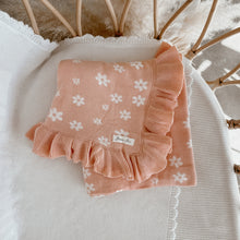 Load image into Gallery viewer, Heirloom Poppy Frill Knit Blanket - Posy