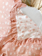 Load image into Gallery viewer, Heirloom Poppy Frill Knit Blanket - Posy