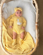 Load image into Gallery viewer, Heirloom Knit Blanket - Lemon