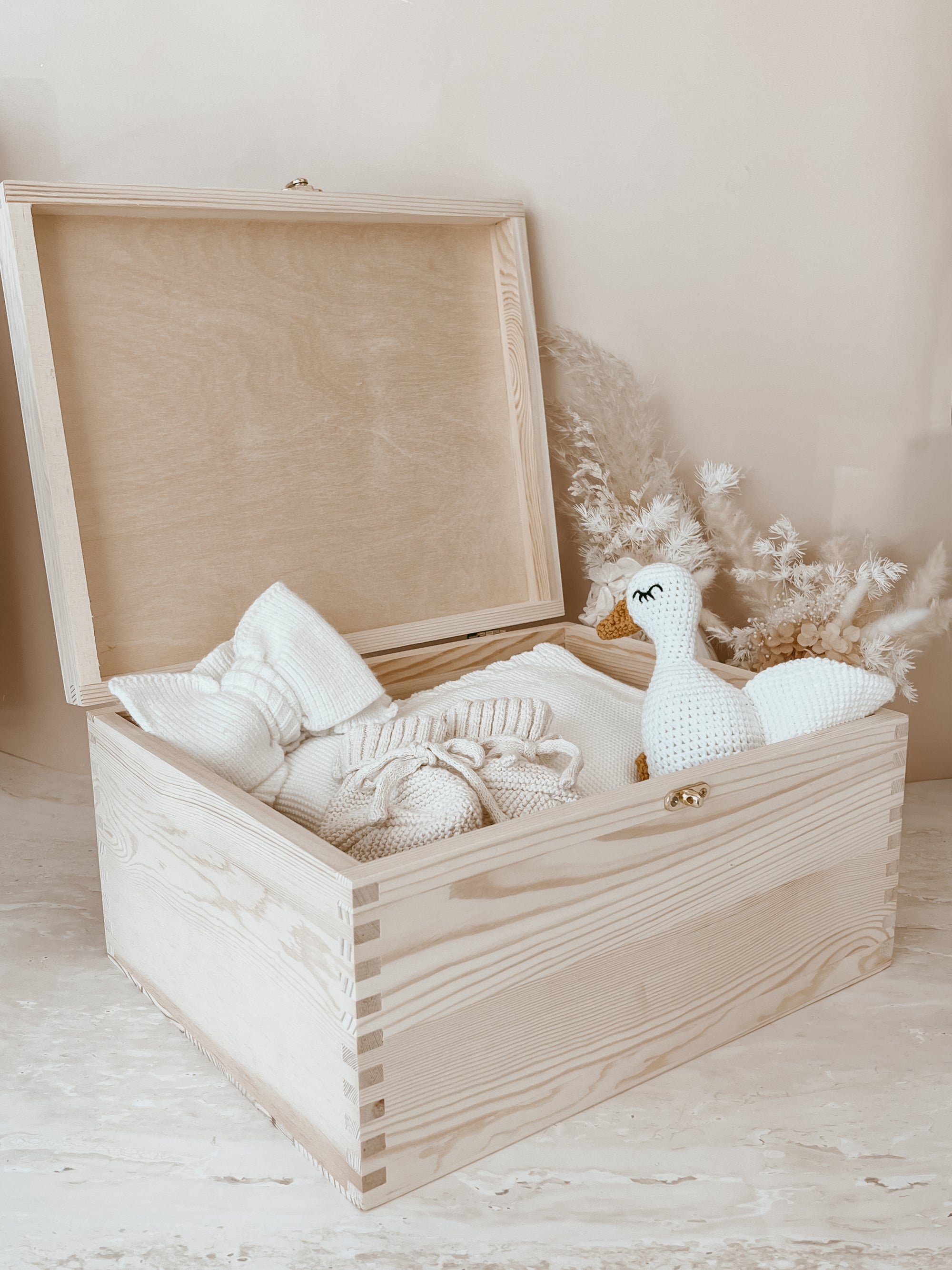 ALMOST PERFECT - Wooden Personalised Baby Keepsake Box - REGULAR