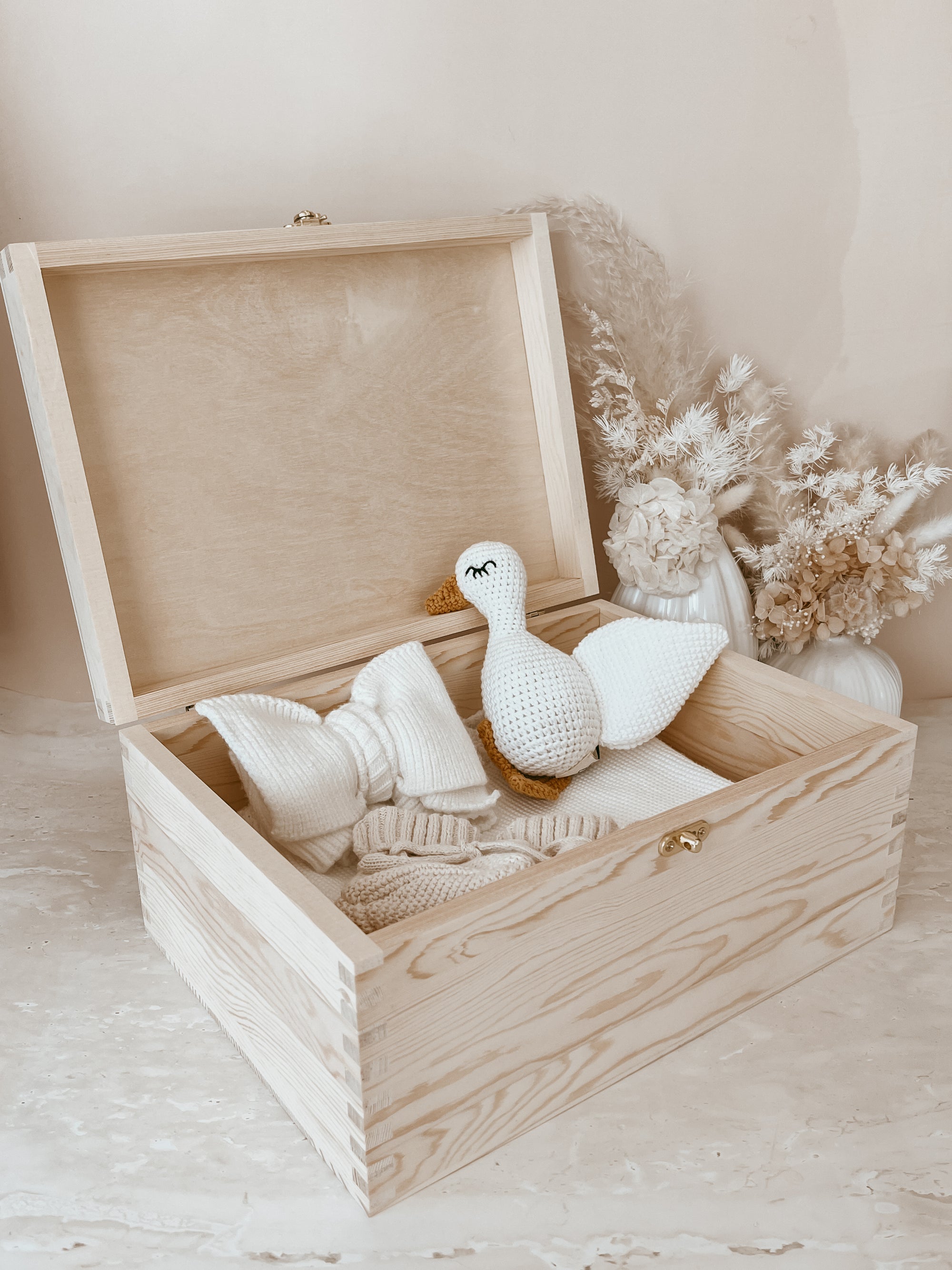 ALMOST PERFECT - Wooden Personalised Baby Keepsake Box - REGULAR