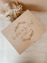 Load image into Gallery viewer, Wooden Personalised Baby Keepsake Box - LARGE - PRE ORDER EST DISPATCH OCTOBER