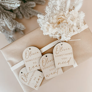 Arch Mindful Wooden Gift Tags - Additional Gift Tag
