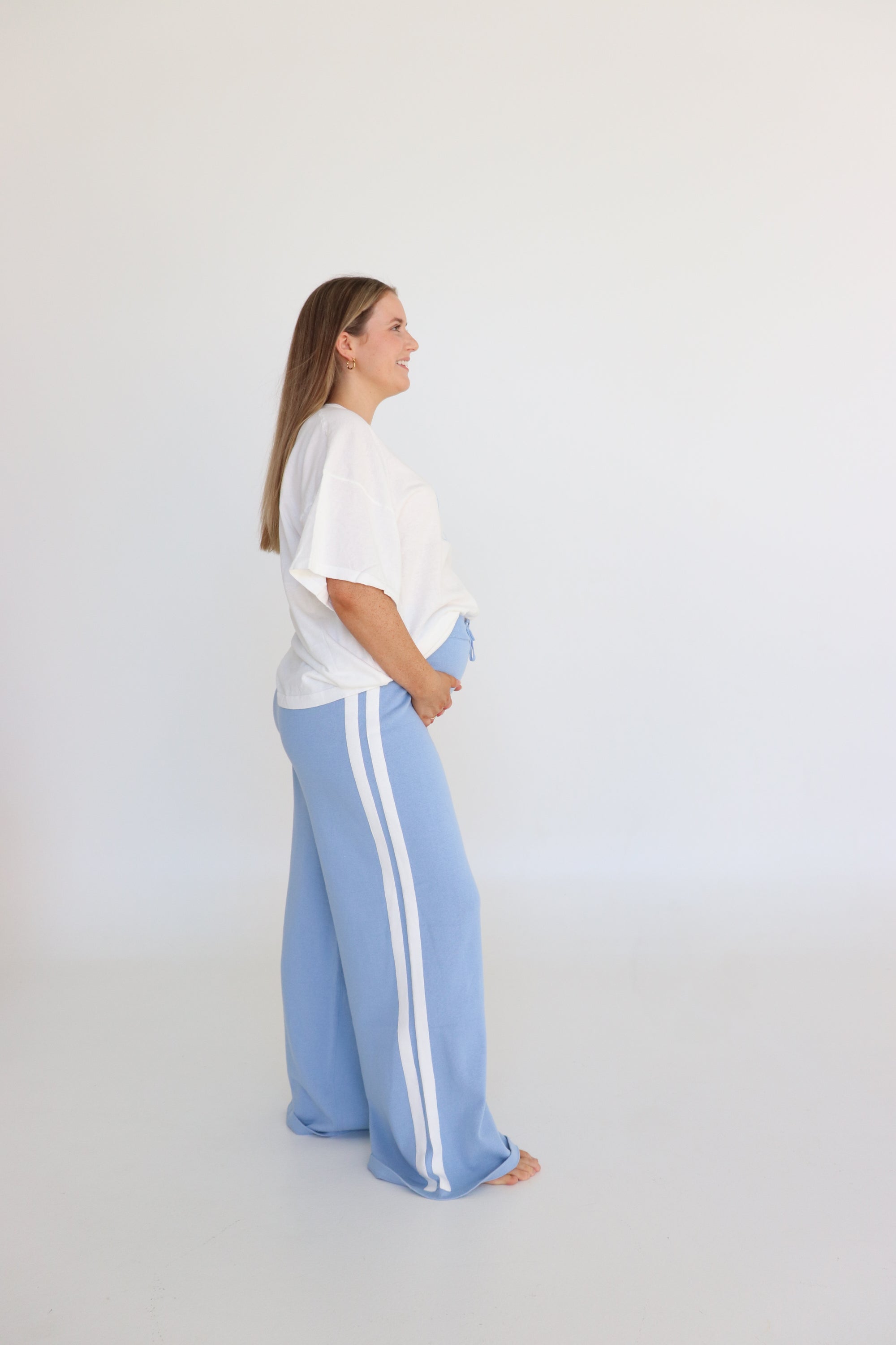 Quinn Pant - Ladies - Blue with White Stripes