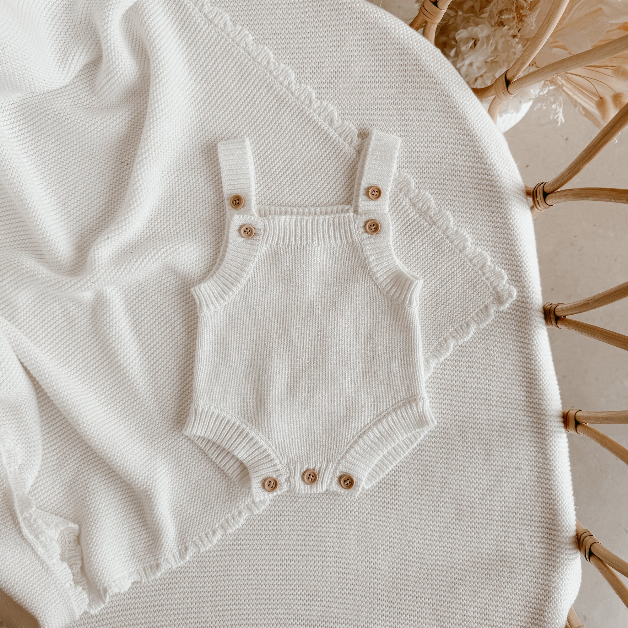 Milk Singlet Mini Knit Romper