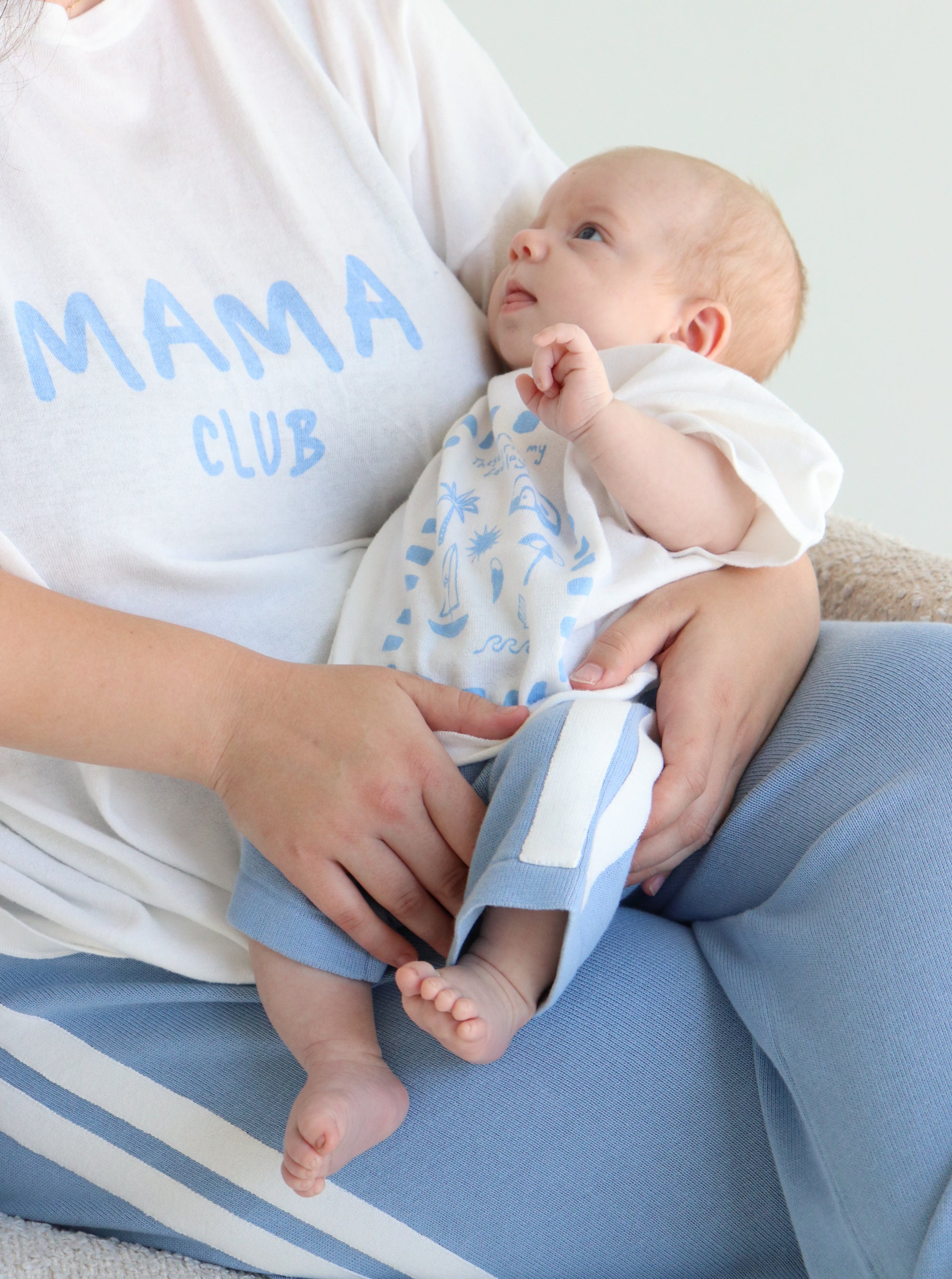 Quinn Pant - Ladies - Blue with White Stripes
