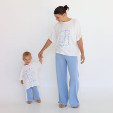Load image into Gallery viewer, Quinn Pant - Mini - Blue with White Stripes