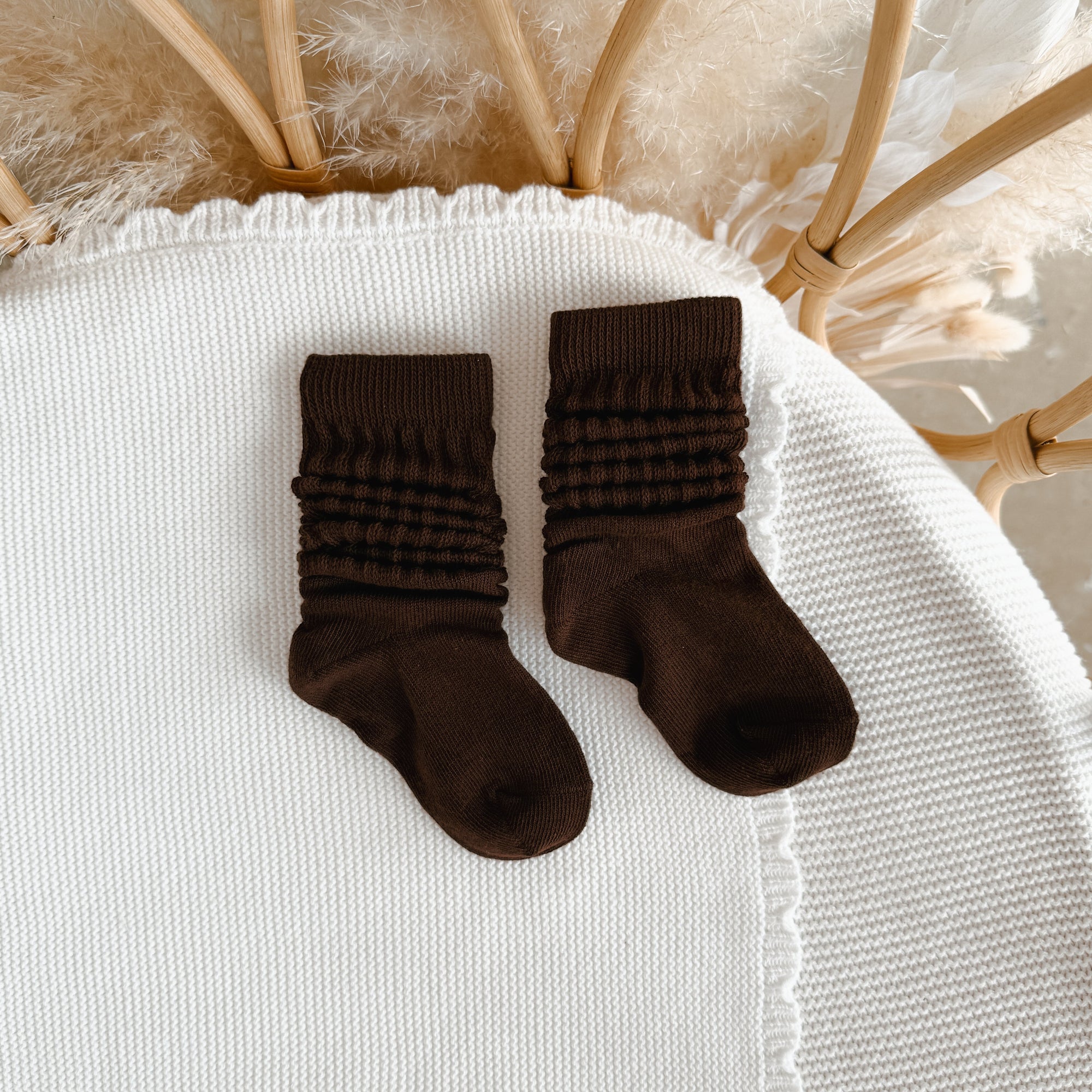 Espresso Scrunch Socks