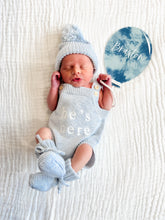 Load image into Gallery viewer, &#39;He&#39;s Here&#39; Singlet Mini Knit Romper