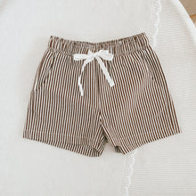 Load image into Gallery viewer, Kid&#39;s Brown Stripe Shorts