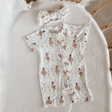 Load image into Gallery viewer, Short Sleeve Bamboo Growsuit - Belle