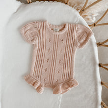 Load image into Gallery viewer, Margot Knit Romper - Pink Lemonade