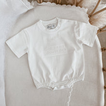 Load image into Gallery viewer, &#39;Favourite Days&#39; Short Sleeve Romper - White