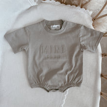 Load image into Gallery viewer, &#39;Mini Club&#39; Short Sleeve Romper - Sea Salt