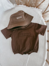 Load image into Gallery viewer, &#39;Favourite Days&#39; Short Sleeve Romper - Chocolate