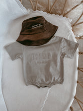 Load image into Gallery viewer, &#39;Mini Club&#39; Short Sleeve Romper - Sea Salt