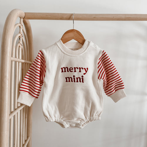 'Merry Mini' Long Sleeve Bubble Romper