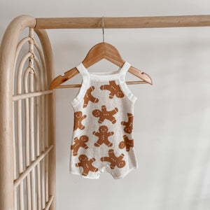 Gingerbread Knit Playsuit