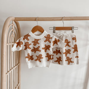 Gingerbread Knit Set - Long Sleeve