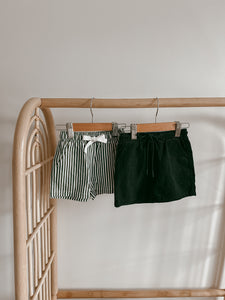 Corduroy Christmas Shorts - Emerald