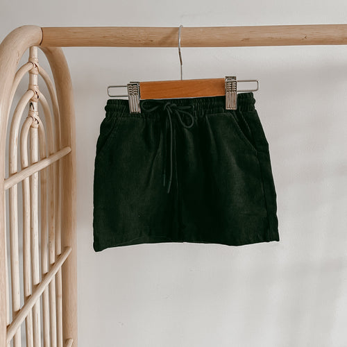 Corduroy Christmas Shorts - Emerald