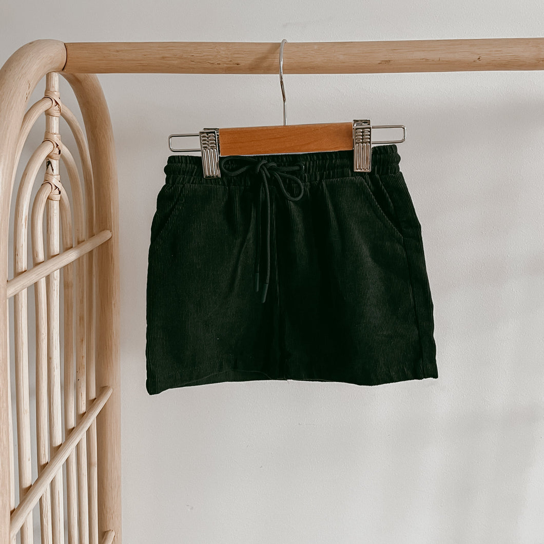 Corduroy Christmas Shorts - Emerald