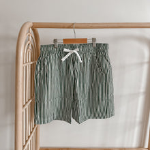 Load image into Gallery viewer, Men&#39;s Candy Stripe Shorts - Green