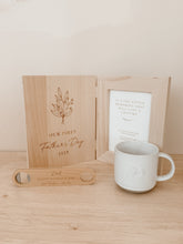 Load image into Gallery viewer, &#39;Our First Father&#39;s Day 2025&#39; Wooden Photo Frame