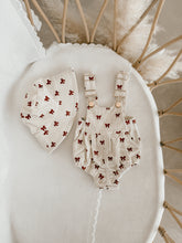 Load image into Gallery viewer, Corduroy Overalls - Red Bow