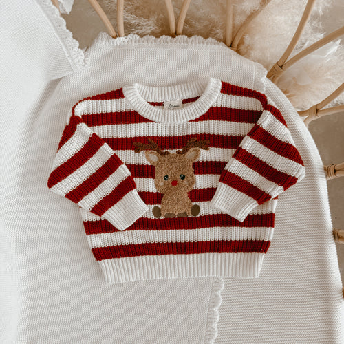 Reindeer Mini Knit Sweater