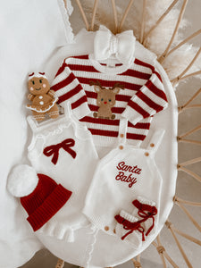 'Santa Baby' Singlet Knit Romper