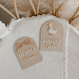 Personalised Goose Name Plaque