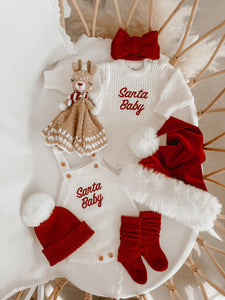'Santa Baby' Singlet Knit Romper