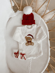 Teddy Bear Chunky Knit Romper