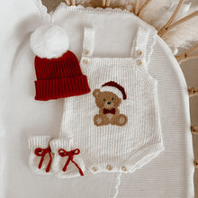 Load image into Gallery viewer, Teddy Bear Singlet Knit Romper