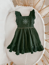 Load image into Gallery viewer, Corduroy Christmas Dress - Emerald