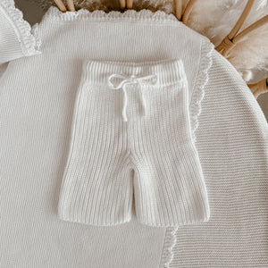 Chunky Knit Pants - Milk