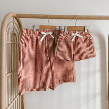 Load image into Gallery viewer, Men&#39;s Candy Stripe Shorts - Red