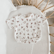 Load image into Gallery viewer, Holiday Slouch Romper - Red - PRE ORDER - Est. Dispatch October