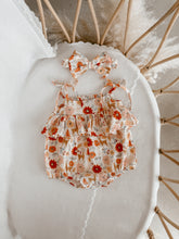 Load image into Gallery viewer, Festive Floral Tie Romper - PRE ORDER - Est. Dispatch October