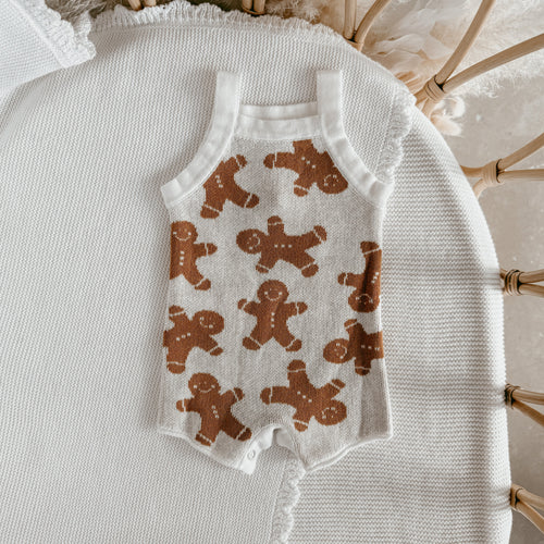 Gingerbread Knit Playsuit