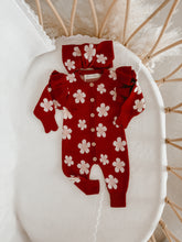 Load image into Gallery viewer, Knit Topknot - Red Posy