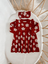 Load image into Gallery viewer, Knit Topknot - Red Posy