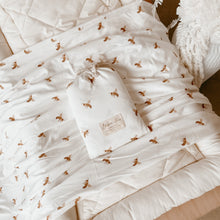 Load image into Gallery viewer, Honey Bee Bamboo Jersey Bassinet Sheet/Change Table Cover