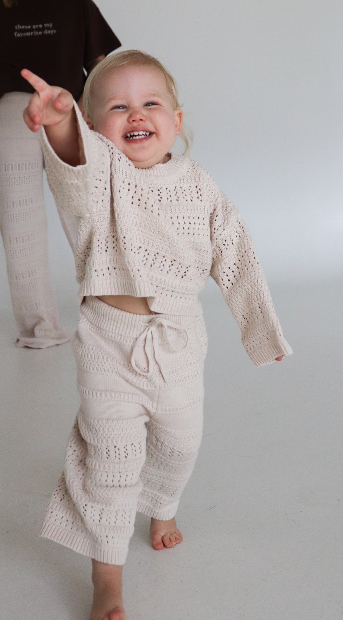 Kids Knit Set - Vanilla Latte