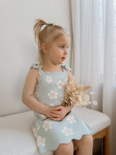 Load image into Gallery viewer, Blue Daisy Knit Dress - PRE ORDER EST DISPATCH MID-LATE MAY