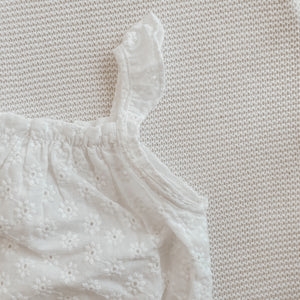 Daisy Broderie Romper